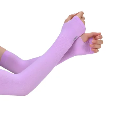 Summer Sunscreen Ice Sleeves Men'S and Women'S Anti-Ultraviolet Breathable  Arm Sleeves Riding Driving Arm Sleeves