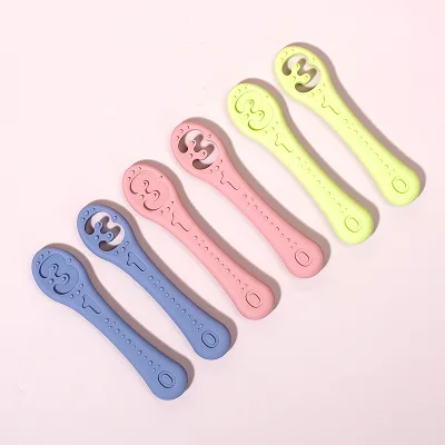 First Stage Baby Led Weaning Teething Spoon Silicone Toddler Food Utensils Baby Spoon