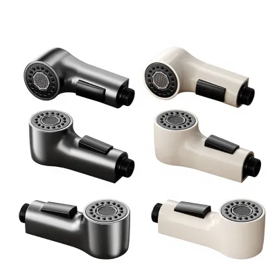 Pull-out Replacement Head Basin Faucet Accessory Splash-proof Spout Retractable Shower Head for Both Hot Cold Water Modern