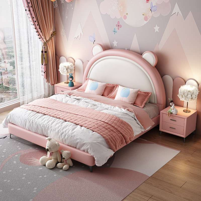 Children's Bed for Boys Modern and Simple Single Bed for Teenagers Small-sized Storage Soft Bed for Girls Princess Bedroom Bed