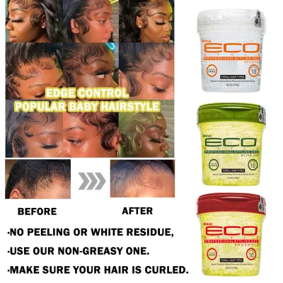 Fresh and Natural Hairstyle Gel Non Flaking Loc Wax Water Base All Day Strong Hold Eco Olive Oil Hair Styling Gel