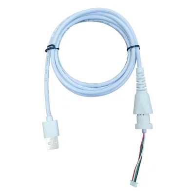 USB Connection Cable White PVC Low Voltage Cable 1.25 Terminal Wire Pure Copper 5-core Cable Customized for Processing Guoqun