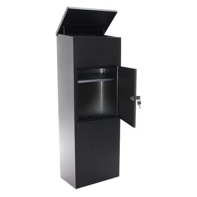 Factory Wholesale OEM Lockable Metal Large Inner Space Parcel Drop Box Parcel Mailbox Outdoor
