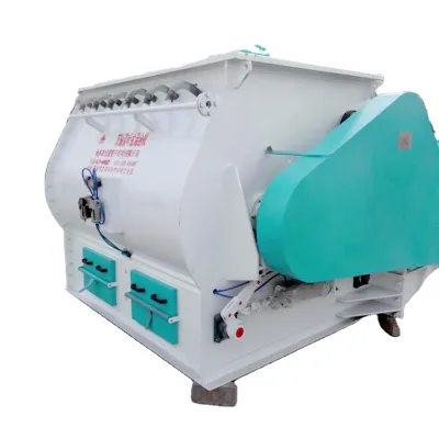 Horizontal Double Shaft Paddle Mixer Less Residue Dry & Wet Material Blending Machine for Feed Processing Plant