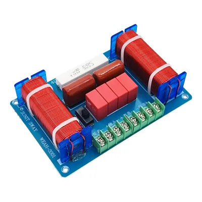 Bevenbi 2 Way 3 Way 4-Way Passive Audio Crossover Speaker Frequency Divider Treble Midrange Bass 300-500W Metal Board