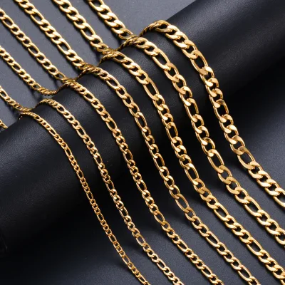 Fashion Jewelry Necklaces Waterproof Necklace for Men Stainless Steel Gold Chain Necklace
