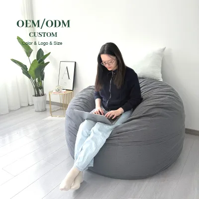Convertible Bean Bag Chairs for Adults  with  Fiber Cover/Furniture Foam Filler