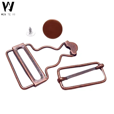 Overalls Buckles Button Hooking Buckles 15 Sets Metal Gourd Buckles for Suspenders Jeans and Overalls