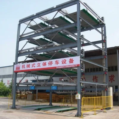 PSH Over Ground tandem Back to Back Drive Through Covered Automated Triple Puzzle Car Lift Parking Tower Machine Lifting System