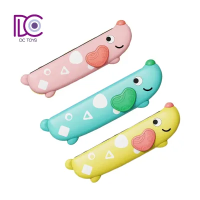 DC Kids Harmonica Toy Baby Early Educational Music Enlightenment Mouth Organ Cartoon Dog 16 Hole Harmonica for Kids