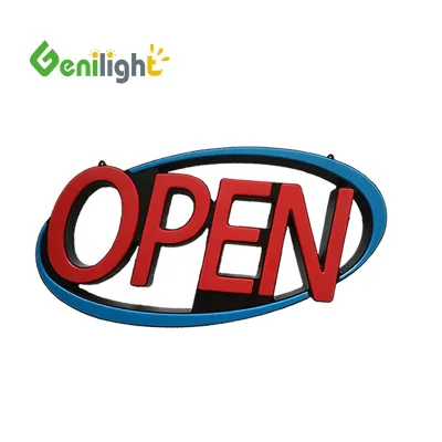Genilight GLT-LSN7636 Open Sign-Ultra Bright Full Color 76x36cm Custom Shape LED Neon Hanging Indoor Use Remote