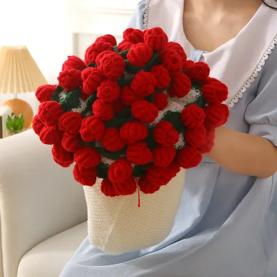 Handmade Flower Bouquet Blanket Valentine's Day Gift Mother's Day Gift