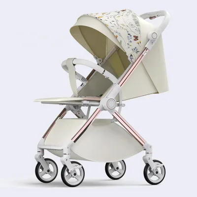 Easy Storage Baby Pram Fashion Safety Comfortable Cushion Children Stroller With Portable Design