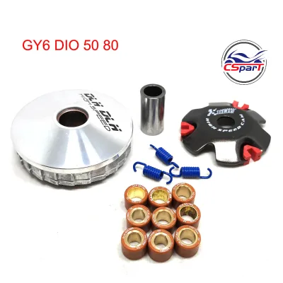 Racing Front Clutch Drive Pulley Variator Roller Kit for GY6 50cc DIO 50cc 139QMB 139QMA Moped Scooter ATV