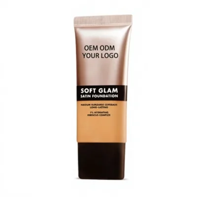 OEM Custom-Made Liquid Soft-Light Foundation Long-Lasting Coverage Satin Finish Wont Cake Dewy Luminous Effect Seamless