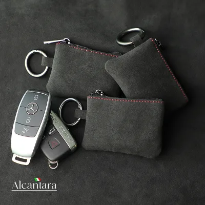 Premium Designer New Style Luxury Mini Wallet Bag Car Key Chain Bag for  BMW/Benz/Audi/Porsche