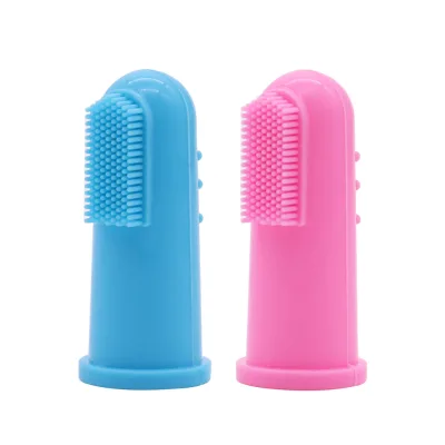 Pet-Friendly Silicone Finger Toothbrush Food-Grade Soft Bristle Waterproof Multi-Function Dental Cleaning Tool 360-Degree