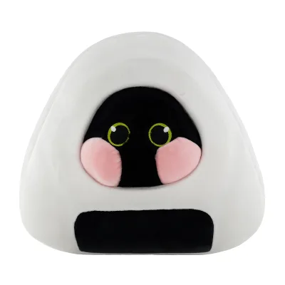 New Design Custom-made Cute and Comfortable Plush Stuffed Rice Ball Cat Daily Decorative Pillow