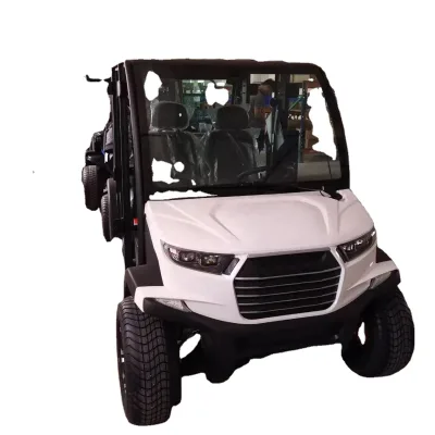 4 Seats Closed Electric Golf Cars with Doors and air Conditioner Street Legal Golf Cart