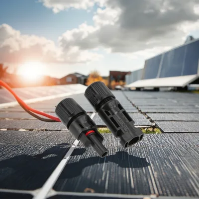 EmperySolar New Energy PV Solar Connectors Copper Tin Plated Black Waterproof for -40C to +85C Operation