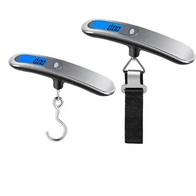 Stainless Steel Luggage Scale Portable Electronic Scale 50kg Express Scale Fishing Scale Vegetable Scale Parcel Scale