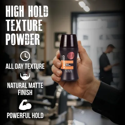 CHAOBA Styling Texture Powder for Men and Women - Medium Hold - Matte Finish - All Hair Types - Texture, Volume, Grip - 8g