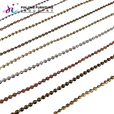 Decorative Upholstery Furniture Fitting Nail Head Stud Strip Trim or Iron Nail Strip for Sofa Bubble Nails.