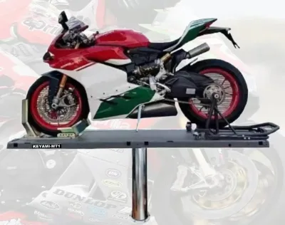 2024 Hot Selling 600kg Single Post Motorcycle Lift for Wash Station Vehicle Equipment