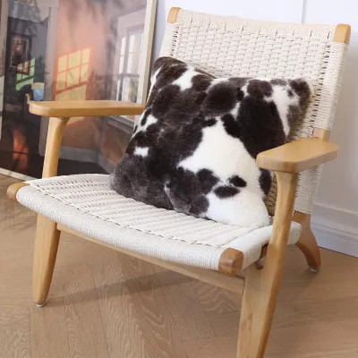 26 New Models Artistic Natural Pattern Wool Square Cushions Sofa Backrest Modern Minimalist Design High Elastic Cotton Removable