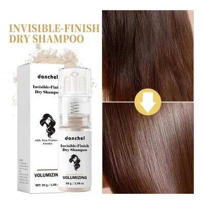 Rice Protein No-white Cast Oil Control Mini Hair Dry Shampoo Spray Powders Private Label Hair Powder for Man with My Own logo