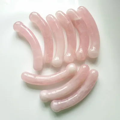 2026 7 Chakra Rose Quartz Healing Wand Crystals Healing Stones Rose Quarts Wand Quartz Crystal Wands