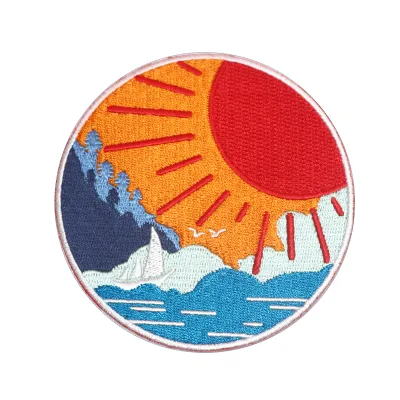 Wholesale High Quality Button Badges Embroidered Hoodie School Accessories with Embroidery