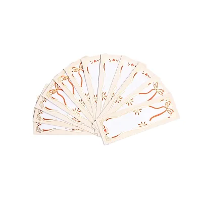 High End Custom Gold Foil Bookmark Cute Wholesale Fancy Art Paper Bookmarks Offset Printing Film Lamination 14.8x5.2cm Greeting