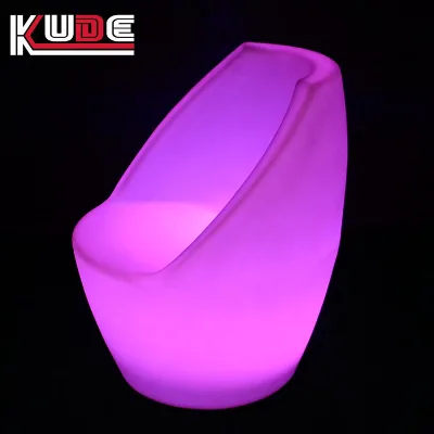 Rechargeable LED Chair RGB 16 Colors Changeable Glowing LED Outdoor Garden Furniture