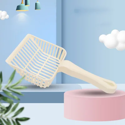 Wholesale Grey Pink Beige Plastic Shovel Cat Litter Scoop Pet Waste Disposal CatCleaning