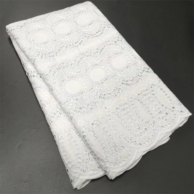 2020 New Bazin Lace swiss Voile Lace Fabric Embroidery swiss Voile Lace for Women