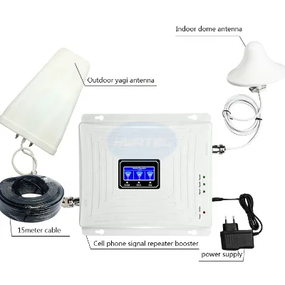 tri-band gsm repeater for mobilephone mobile cell phone car home office