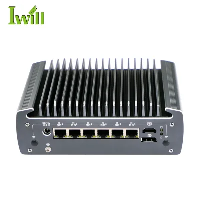 MINI PC 6 Ethernet Embed Comput Fanelss I5 I7 10th Gen Firewall Appliance with 1*COM