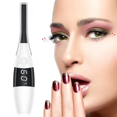 New Digital Display Eyelash Curler, Rechargeable Eyelash Instrument, Electric Heating Eyelash Curler