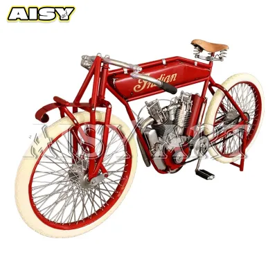 Old Nostalgic Punk Iron Art for Bicycle Retro for Bicycle Model with Painted Technique