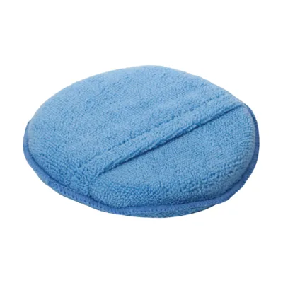 New Design Customized 12g Car Care Detailing Polishing Coating Sponge Round Foam Microfiber Wax Applicator Pad