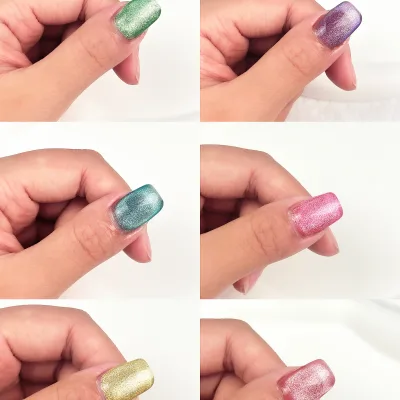 Custom Private Label Cat Eye Gel Nail Polish 10 Colors Vegan Private Label Cat Eye Gel Nail Polish Set