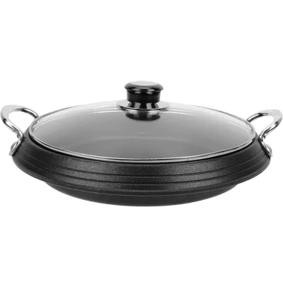 Hot Sale Non-stick Aluminum Cookware Korea Style Multi-user Roast Pan Casserole Paella Pans Cooking Hot Pot
