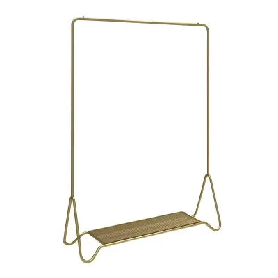 Modern Design Freestanding Metal Clothes Rack with Wheels for Home Furniture Children's Hallway Bathroom Use Gym Application