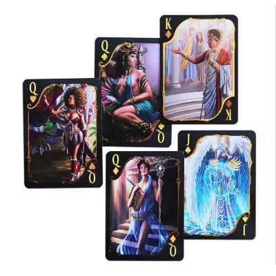 WJPC-Custom Tarot Deck Foil Edge and Back Custom Linen Tarot Cards