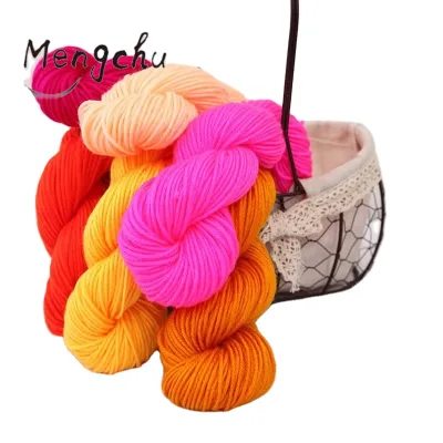 4 Ply Combed Cotton Polyester Hood Yarn Milk Yarn for Crochet Hook Knitting Needle Hand Knitting Baby Scarf Hat Toy