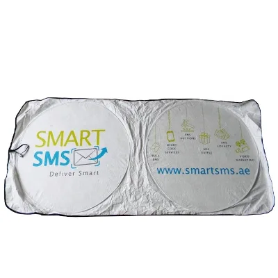 Customized Design Car Window Sunshade White Dupont Sunshades for Car