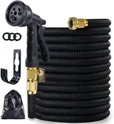 75 100 125FT PVC Retractable Garden Hose Reel 3 Layers Latex High Quality Rubber Garden Hose