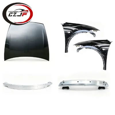 CZJF Auto Body Parts Front Crash Part for Tesla Model Y 2024 2025 2026 Engine Hood Front Fender Wing Reinforcement Beam
