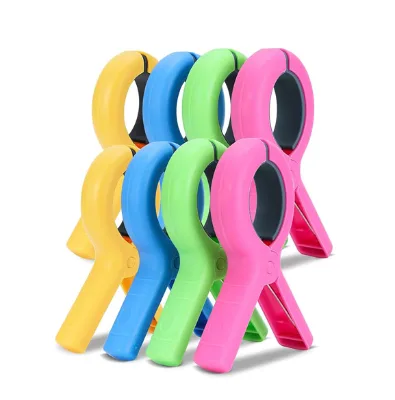 Plastic Beach Towel Clips Towel Holder Pool Chair on Cruise Jumbo Size Heavy Duty Multifunctional Clothes Pins for Beach Chair